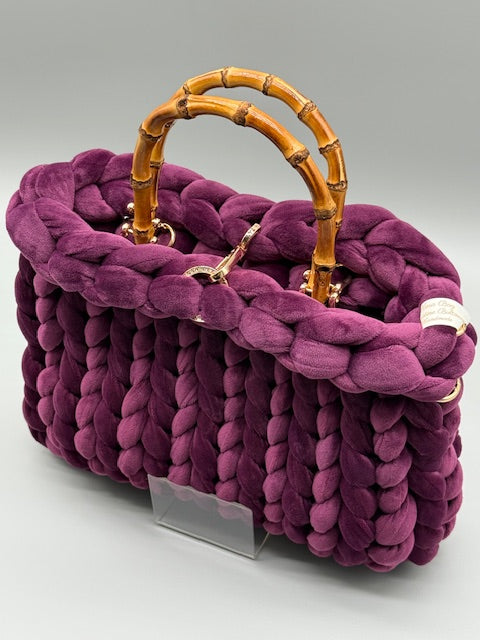 Hera Bag Samt Bordeauxviolett