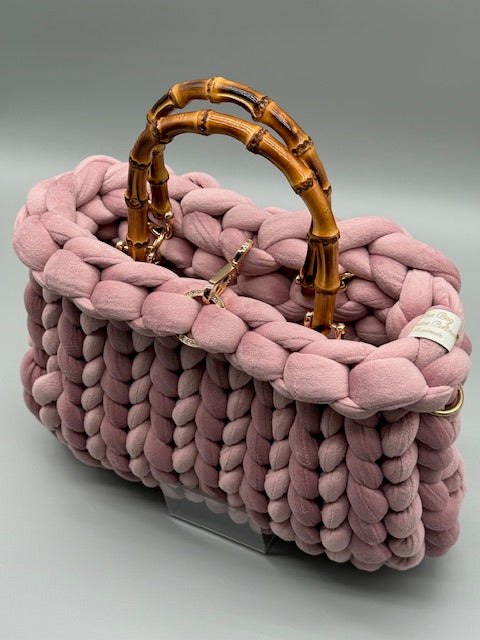 Hera Bag Samt helles Bordeauxviolett