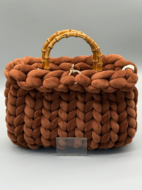 Hera Bag Premium Samt Zimt
