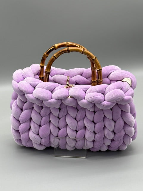 Hera Bag Premium Samt Lavendel