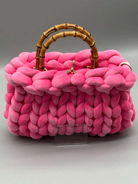 Hera Bag Samt Pink