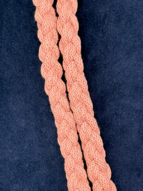 Hera Bag handgefertigter Schulterriem in Blush in 1,5 cm Dm.
