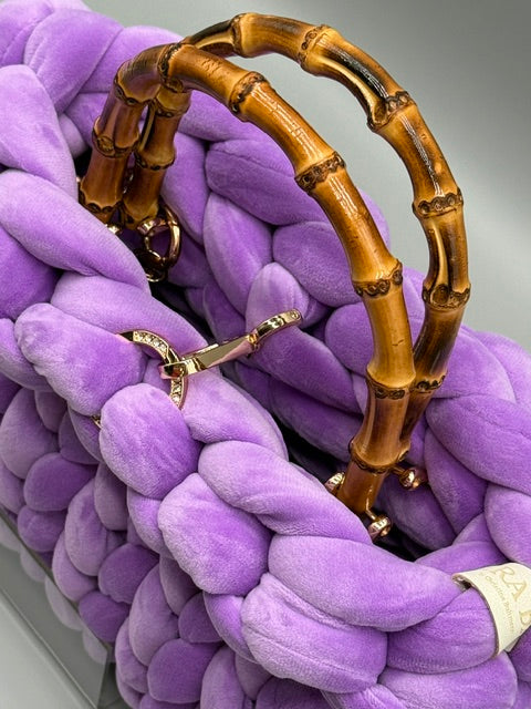 Hera Bag Samt Lavendel