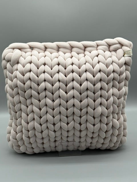 Hera Bag Zierkissen aus Premium Baumwolle in Creme
