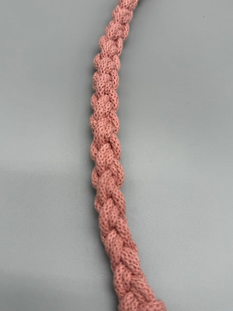Hera Bag handgefertigter Tragegriff/Schulterriem in Blush in 1,5 cm Dm.