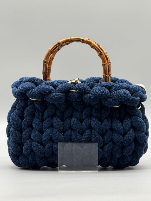 Hera Bag Chenille Saphirblau