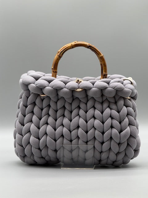 Hera Bag Premium Baumwollgarn Eisengrau
