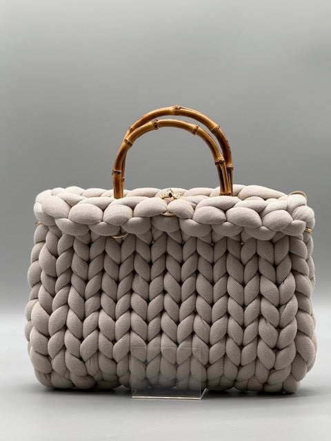 Hera Bag Premium Baumwollgarn Elfenbein