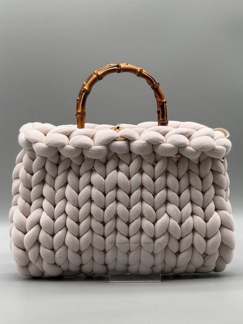 Hera Bag Premium Baumwollgarn Creme