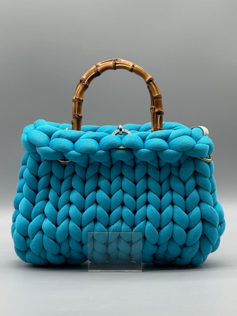 Hera Bag Premium Baumwollgarn Lichtblau