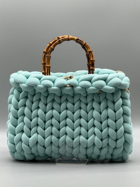 Hera Bag Premium Baumwollgarn Türkis