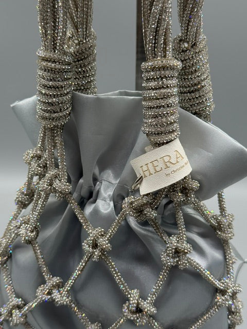 Hera Bag Sparkly Silber