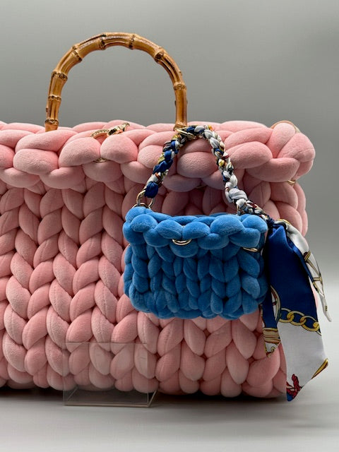 Taschenanhänger Saphirblau