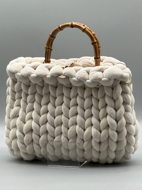 Hera Bag Samt Creme