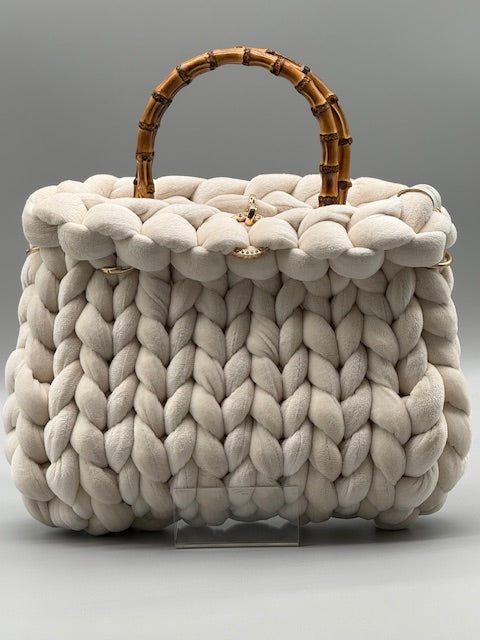 Hera Bag Samt Creme