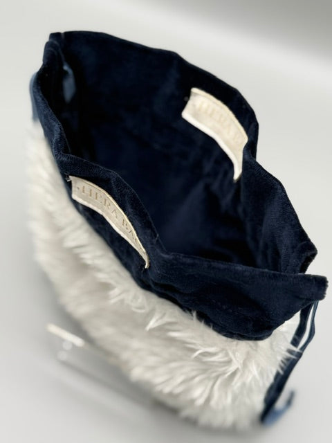Wende-Innentasche für die Hera Bag Sparkly Samt/Kunstfell