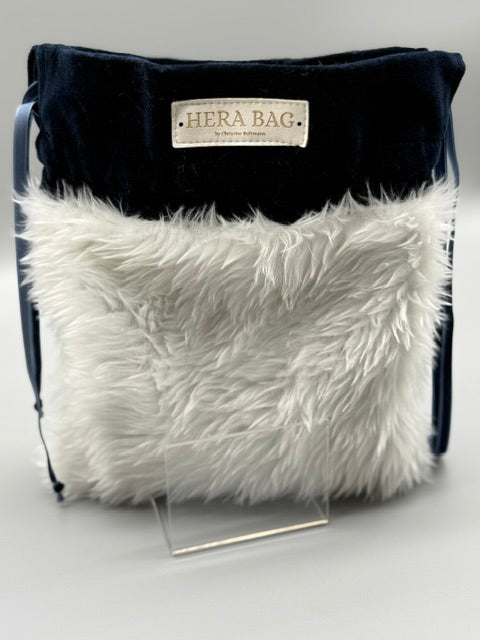 Wende-Innentasche für die Hera Bag Sparkly Samt/Kunstfell