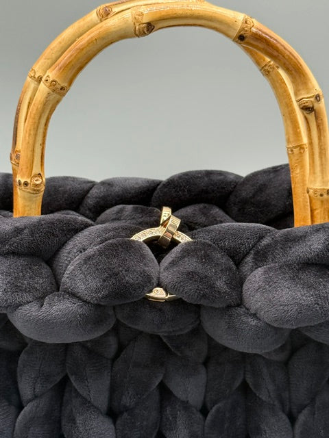 Hera Bag Samt Schwarz