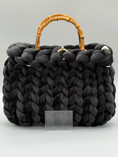 Hera Bag Samt Schwarz
