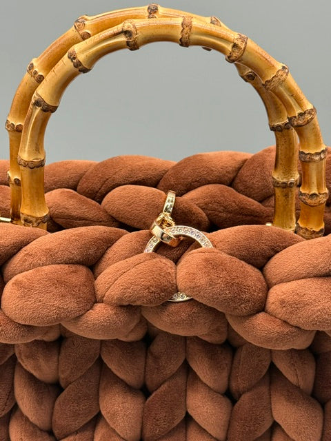 Hera Bag Premium Samt Zimt