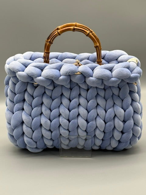 Hera Bag Premium Samt Hellblau