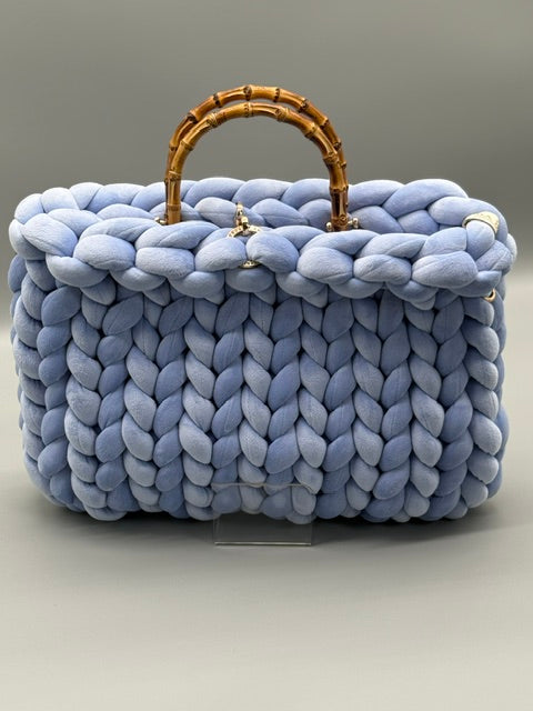 Hera Bag Premium Samt Hellblau