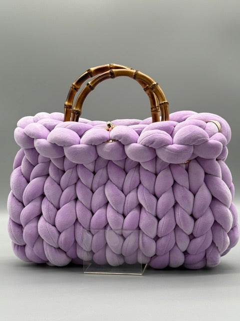 Hera Bag Premium Samt Lavendel