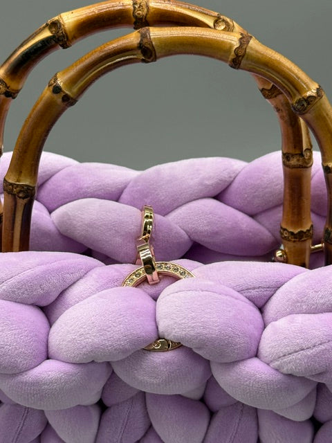 Hera Bag Premium Samt Lavendel