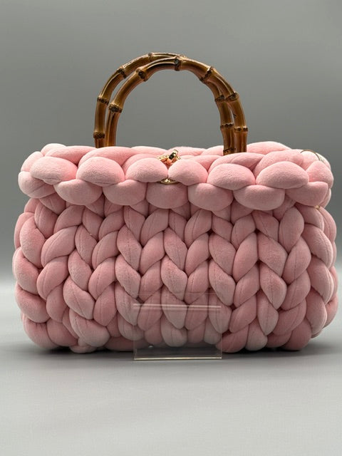 Hera Bag Premium Samt Hellrosa