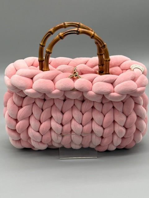 Hera Bag Premium Samt Hellrosa