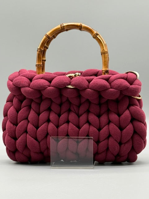 Hera Bag Premium Baumwolle Weinrot