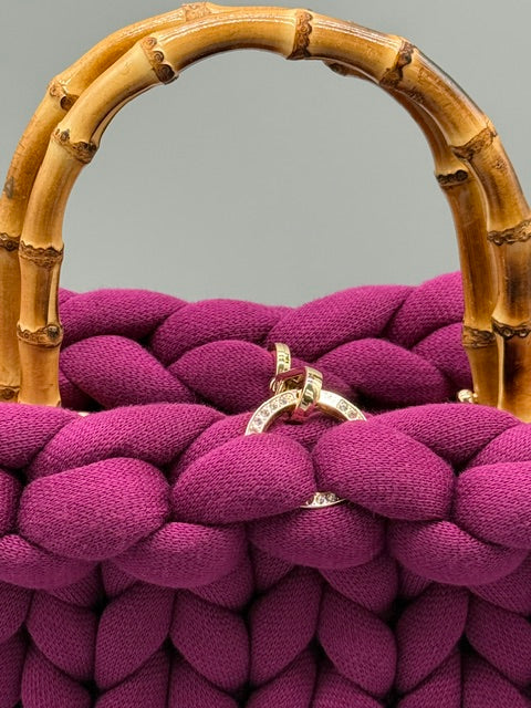 Hera Bag Premium Baumwolle Bordeauxviolett