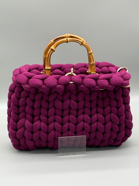 Hera Bag Premium Baumwolle Bordeauxviolett
