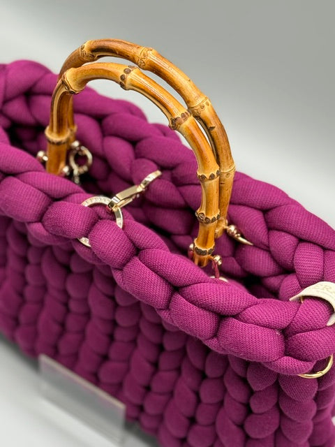 Hera Bag Premium Baumwolle Bordeauxviolett