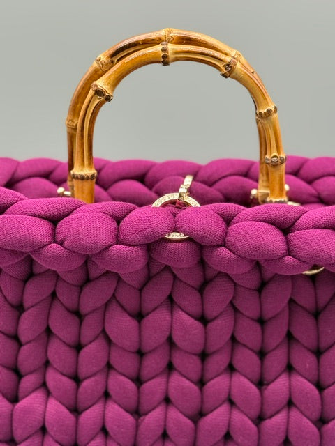 Hera Bag Premium Baumwolle Bordeauxviolett
