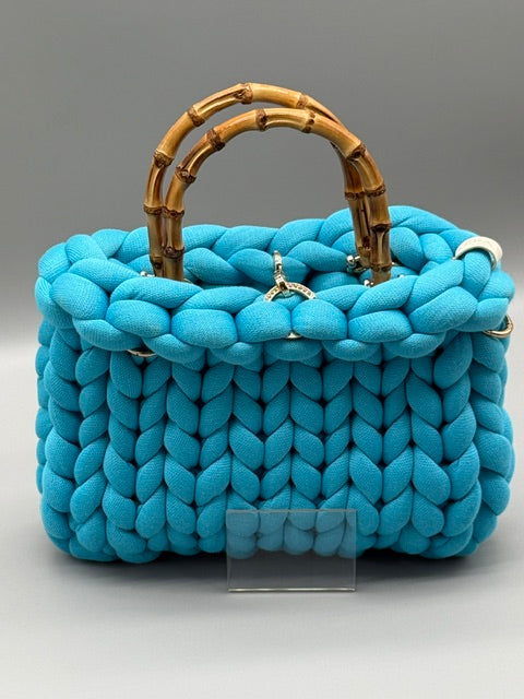 Hera Bag Premium Baumwolle Lichtblau