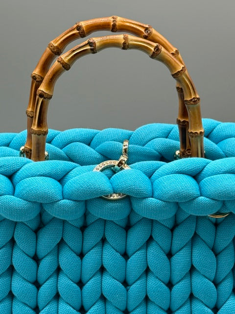 Hera Bag Premium Baumwolle Lichtblau