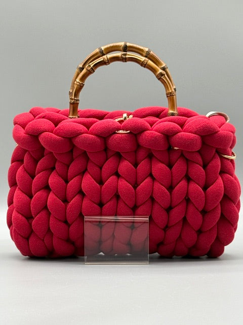 Hera Bag Premium Baumwolle Rubinrot