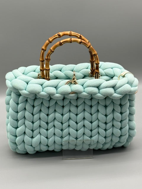 Hera Bag Premium Baumwolle Pastelltürkis