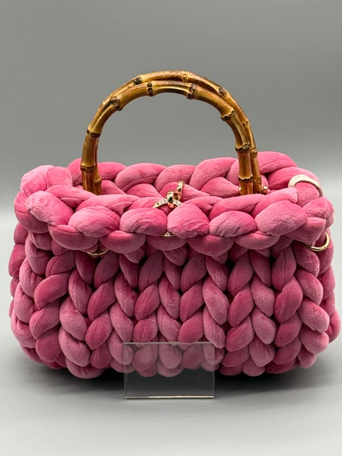 Hera Bag Samt Hellbordeauxviolett