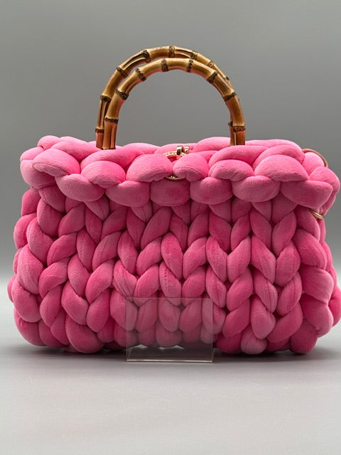 Hera Bag Samt Pink