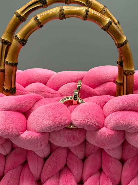 Hera Bag Samt Pink