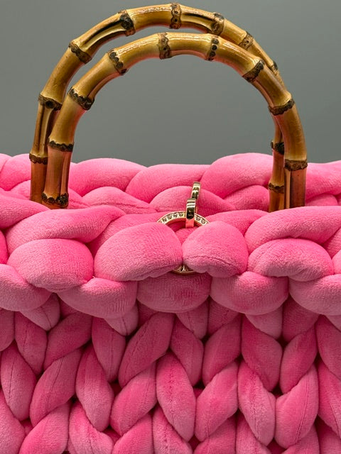Hera Bag Samt Pink
