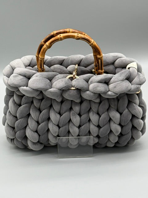 Hera Bag Premium Samt Dunkelgrau