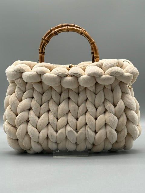 Hera Bag Premium Samt Creme