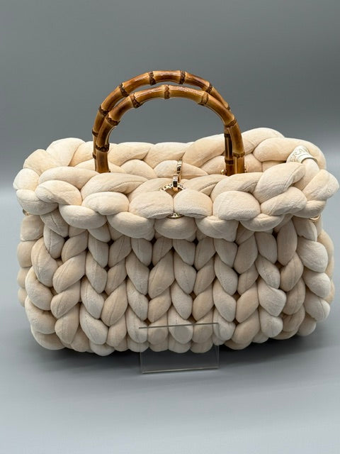 Hera Bag Premium Samt Creme