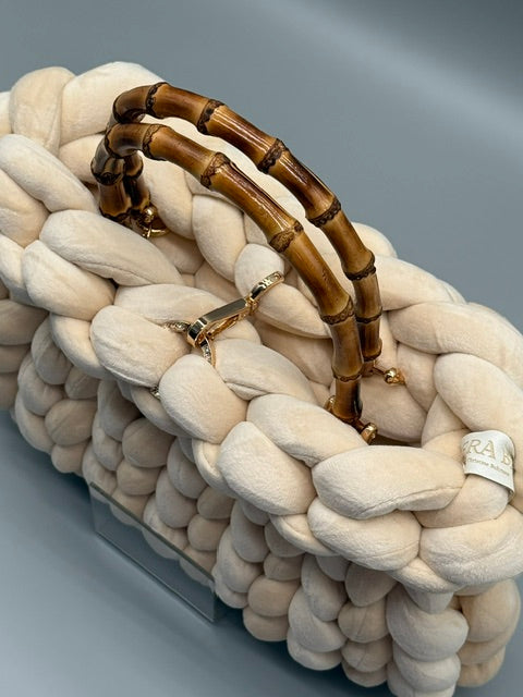 Hera Bag Premium Samt Creme