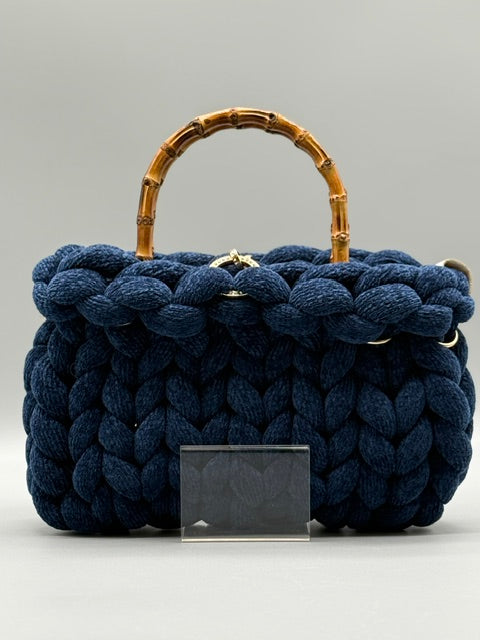 Hera Bag Chenille Saphirblau
