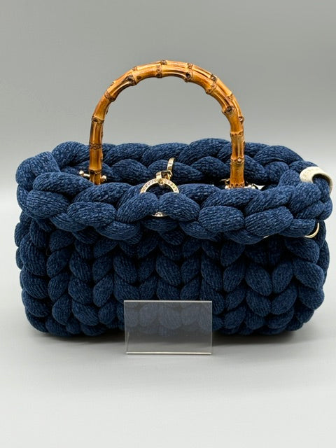 Hera Bag Chenille Saphirblau