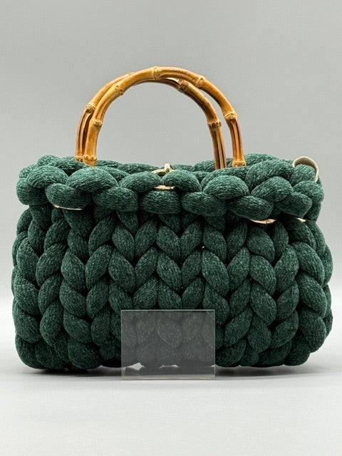 Hera Bag Chenille Smaragdgrün